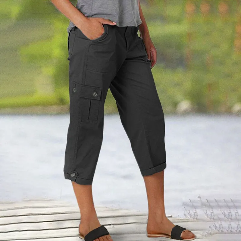 🔥 Hot Sale 🔥Women's High Elasticity Multi-pocket Casual Shorts