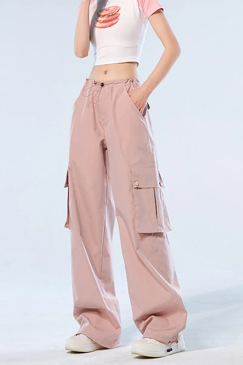 American Street Style Pink Overalls