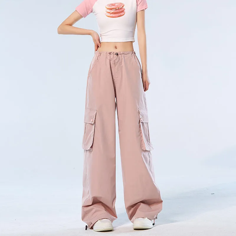 American Street Style Pink Overalls