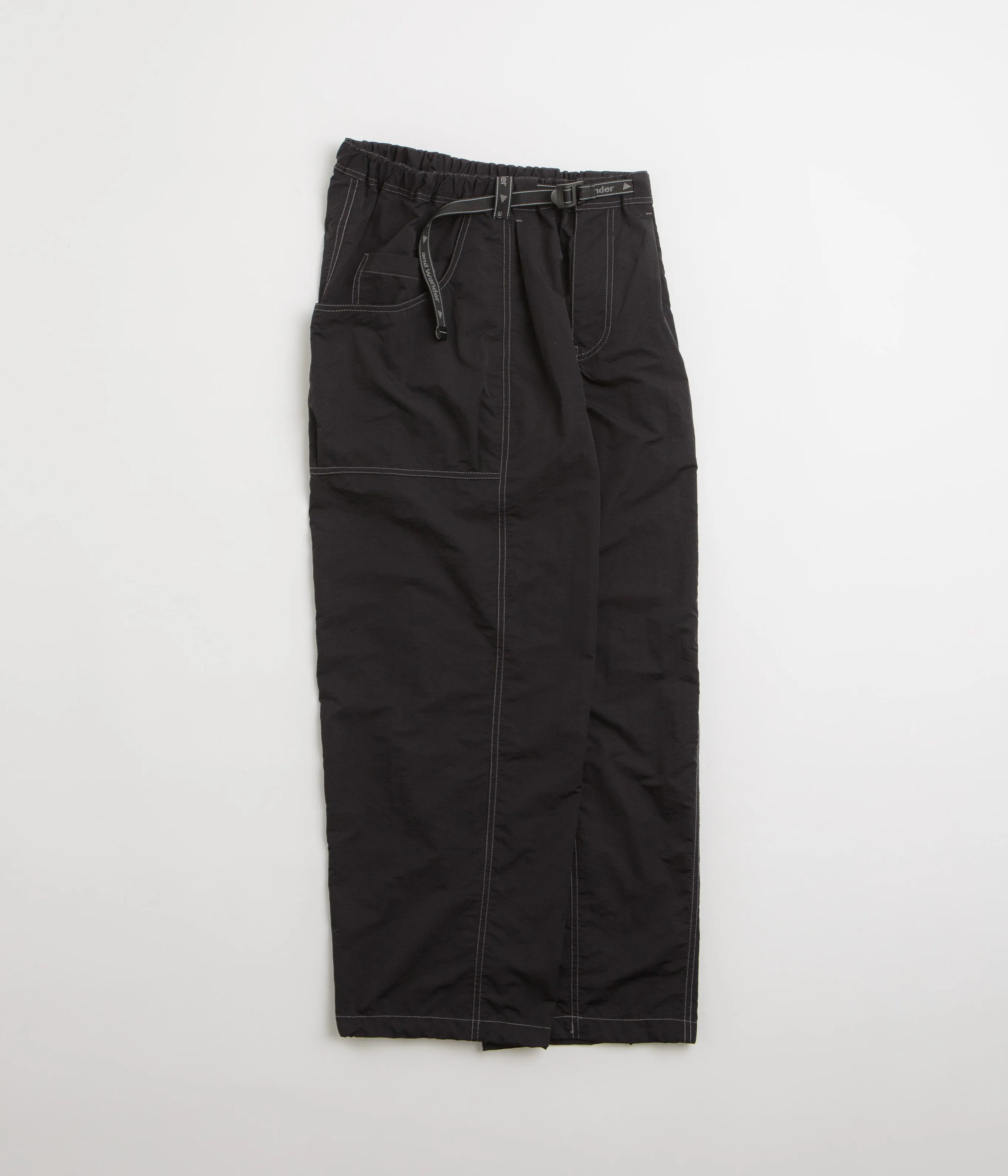 and wander Crinkled Nylon Pants - Black