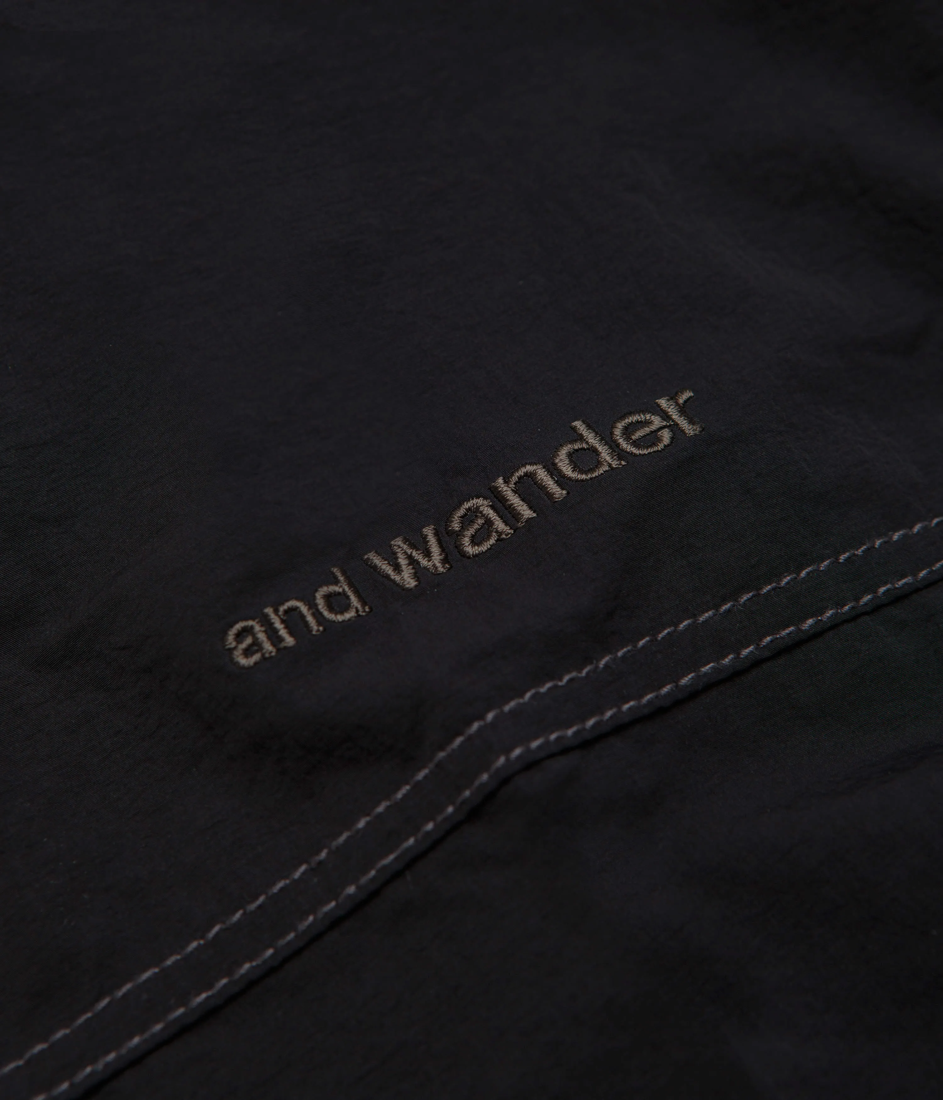 and wander Crinkled Nylon Pants - Black