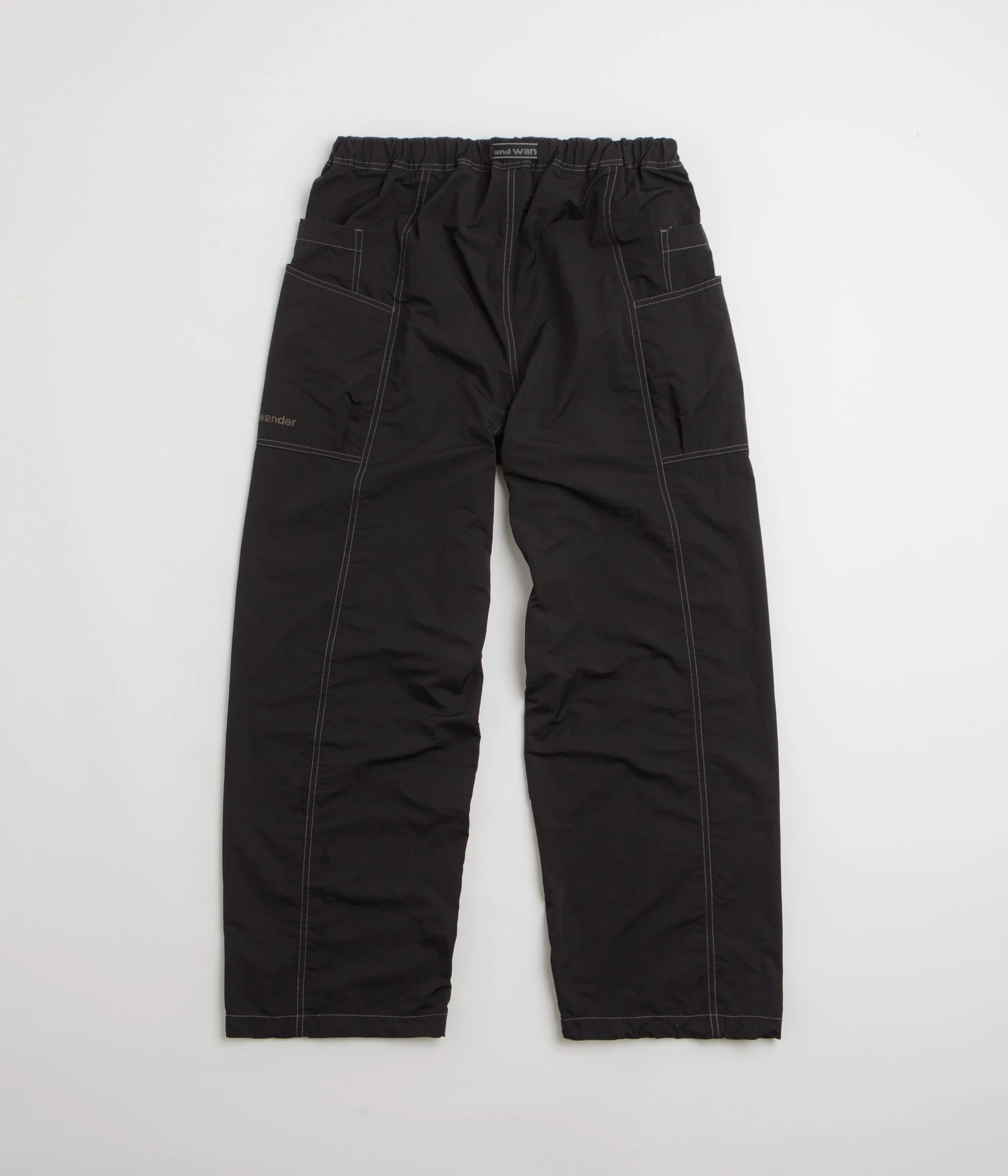and wander Crinkled Nylon Pants - Black