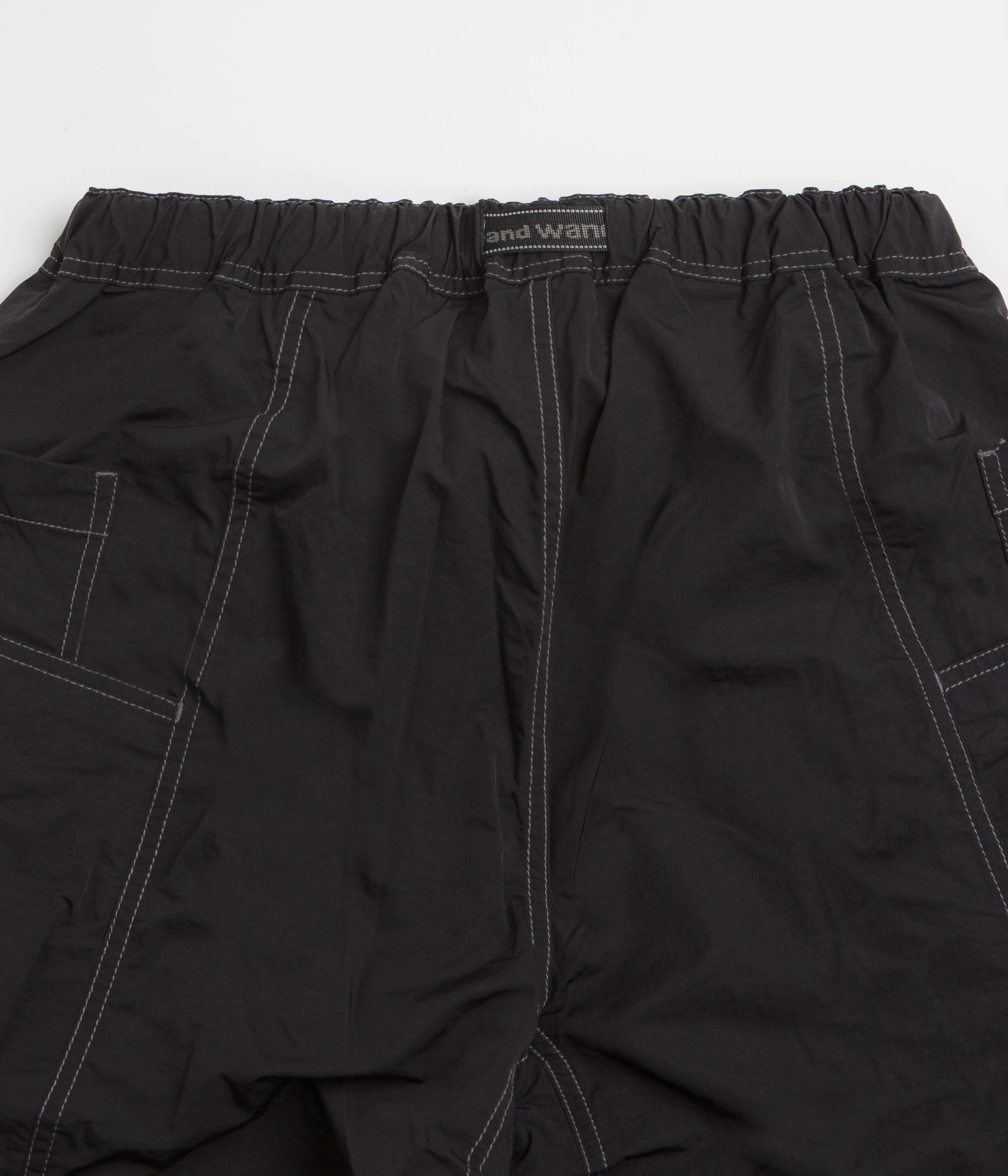 and wander Crinkled Nylon Pants - Black