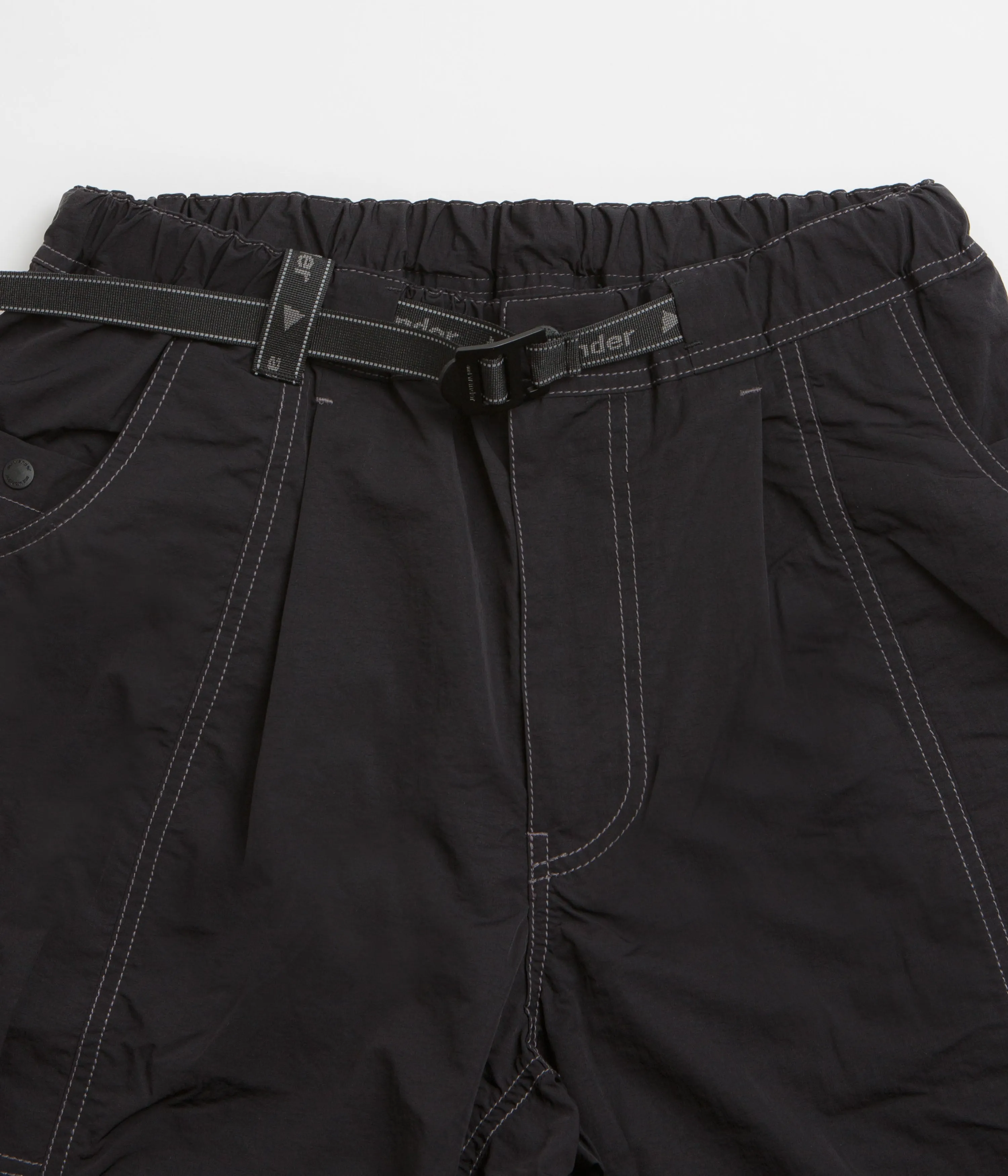 and wander Crinkled Nylon Pants - Black