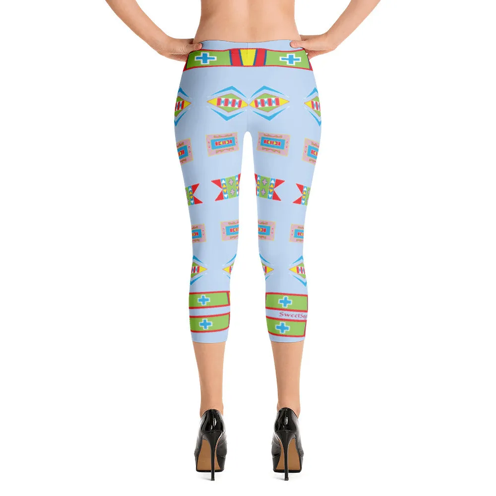 Baaalaxiileetash "I am Fearless" Capri Leggings
