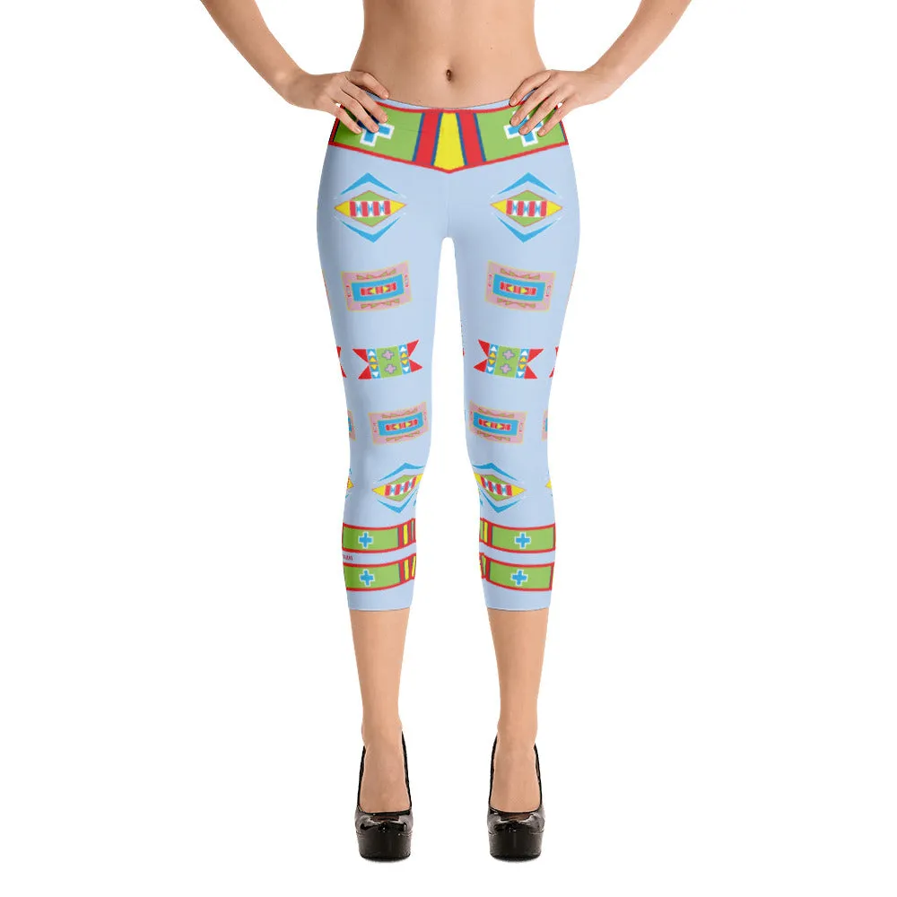Baaalaxiileetash "I am Fearless" Capri Leggings