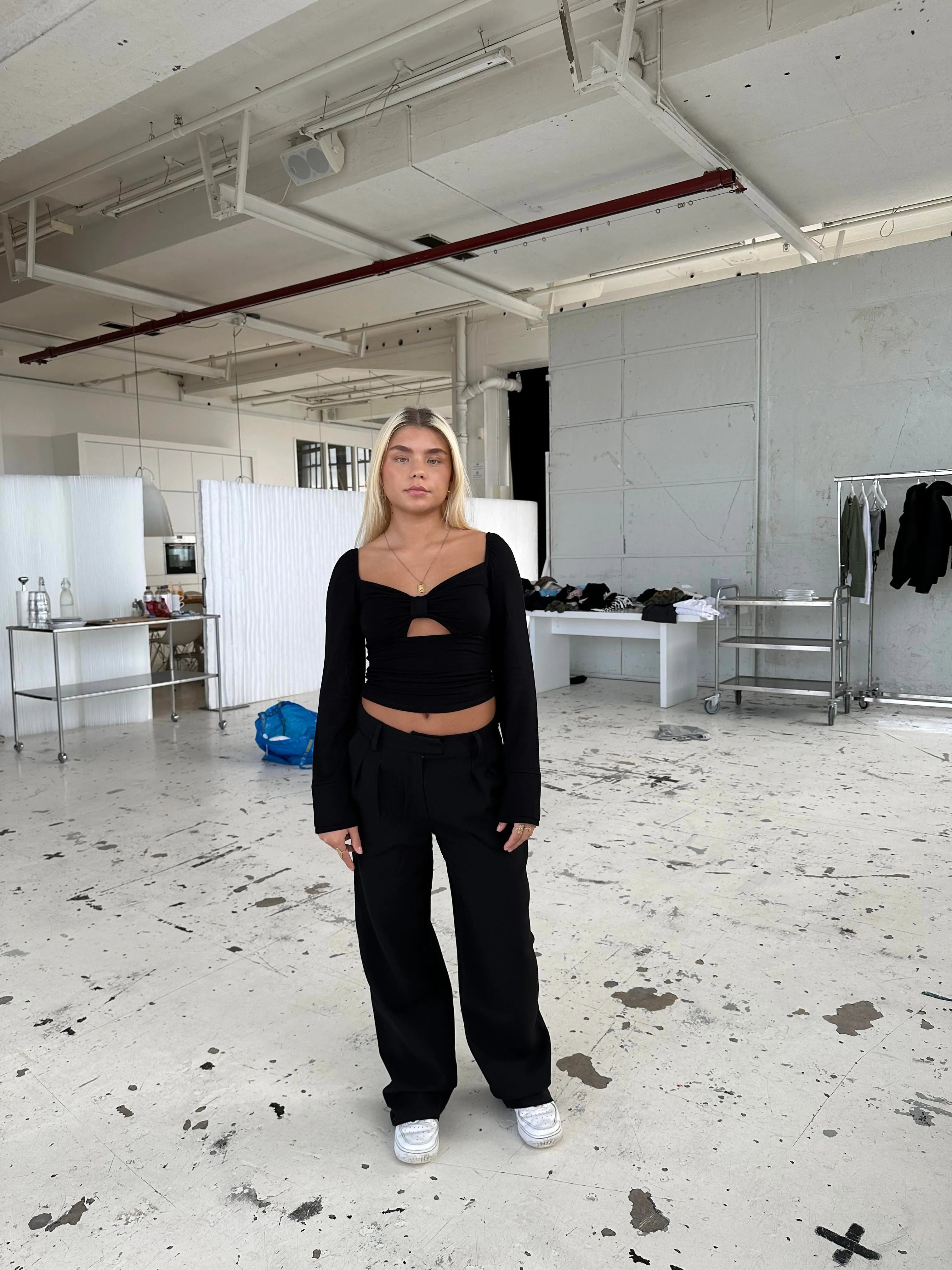 Blanca oversized suit pants - Black