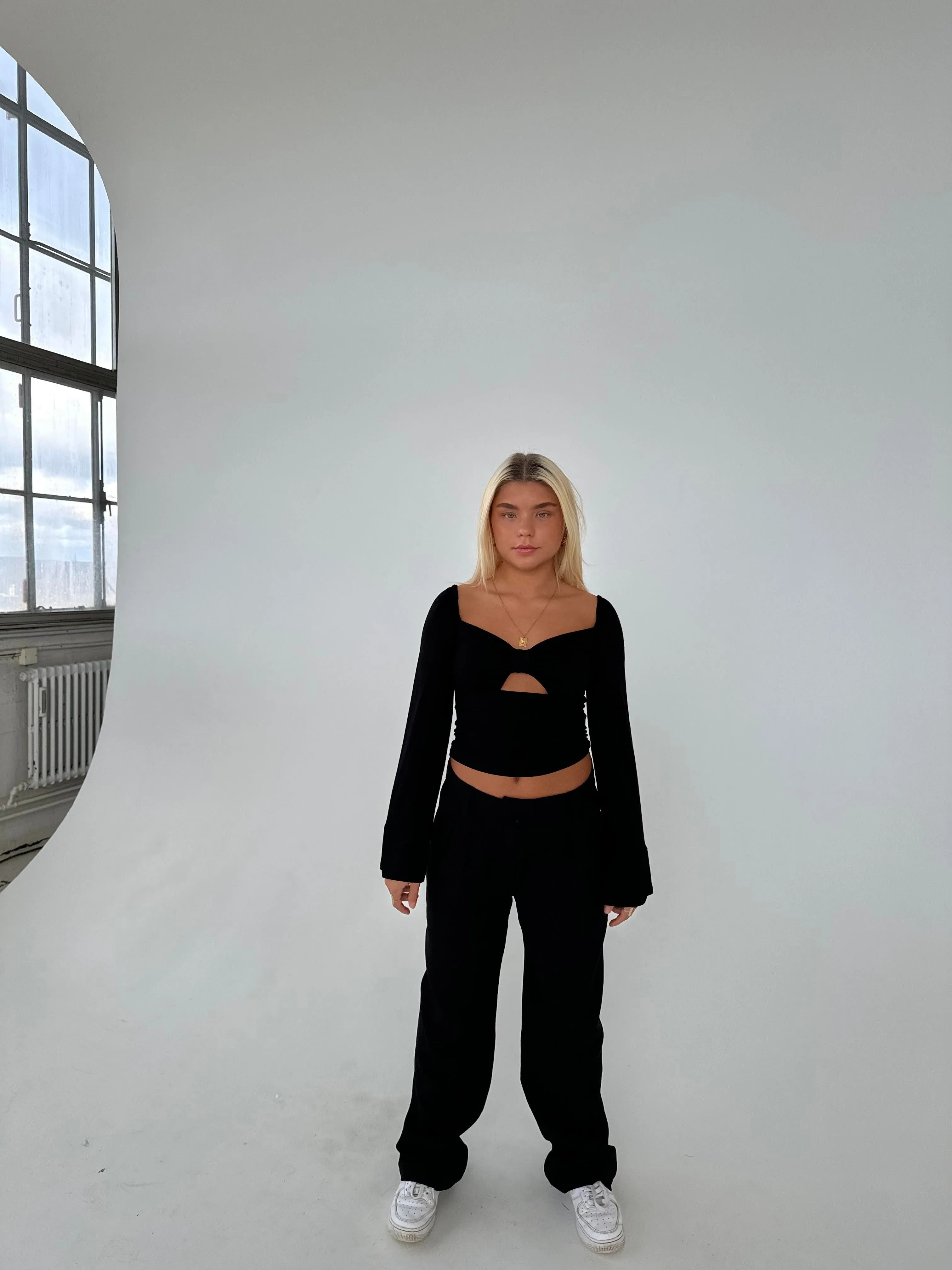Blanca oversized suit pants - Black