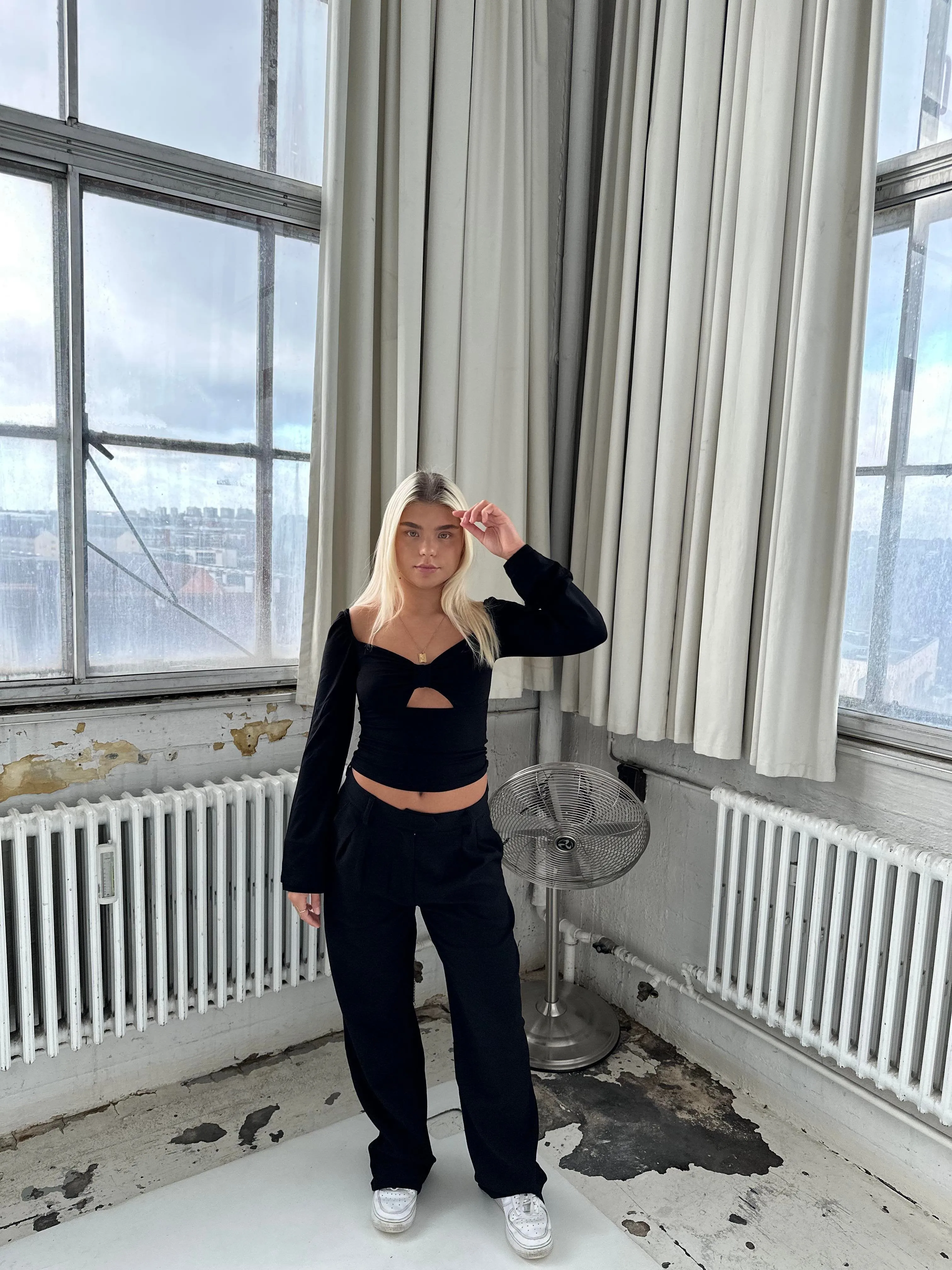Blanca oversized suit pants - Black
