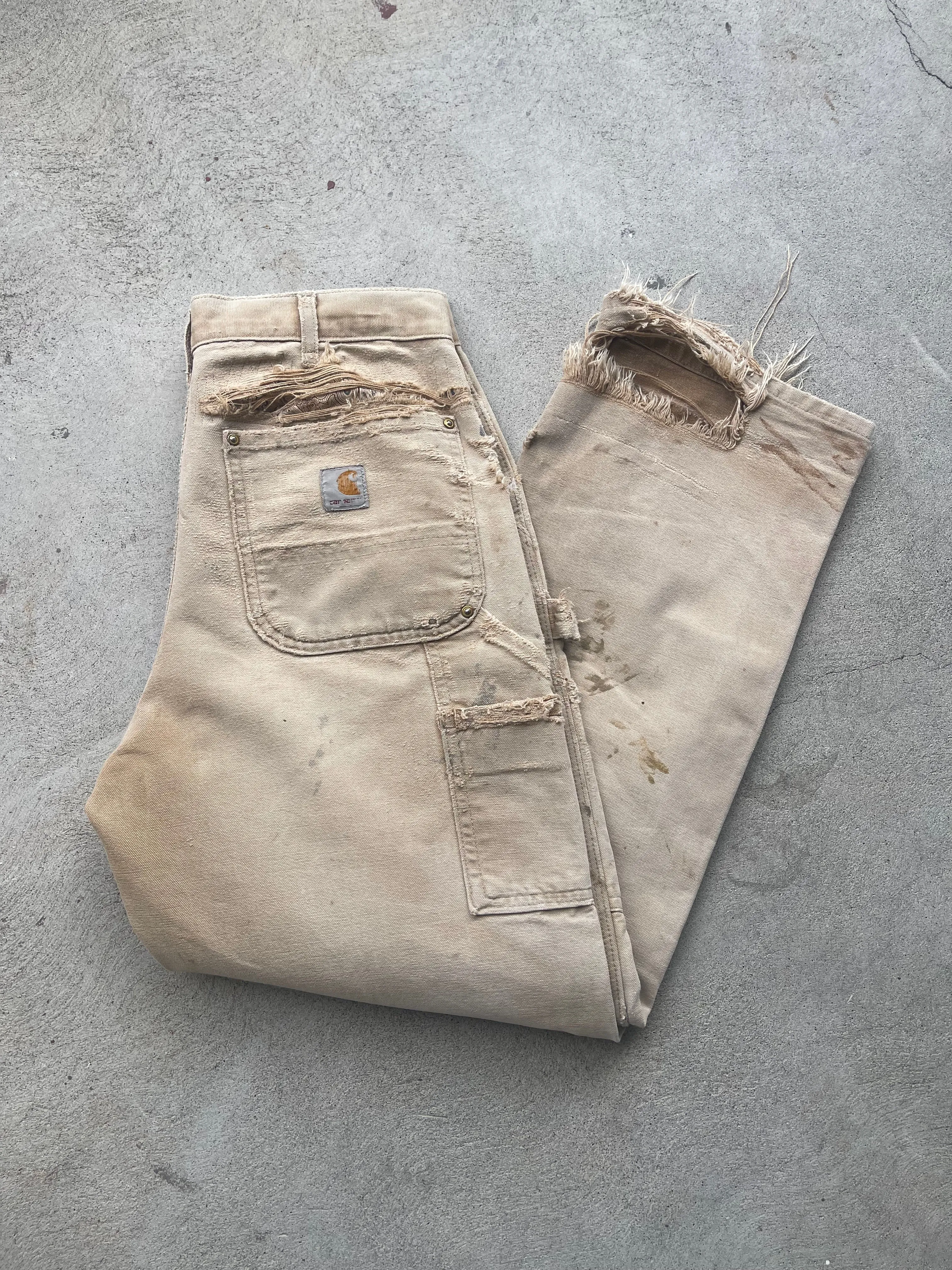 Carhartt Double Knee Canvas Workpant in TAN - 30" W