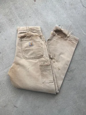 Carhartt Double Knee Canvas Workpant in TAN - 30" W