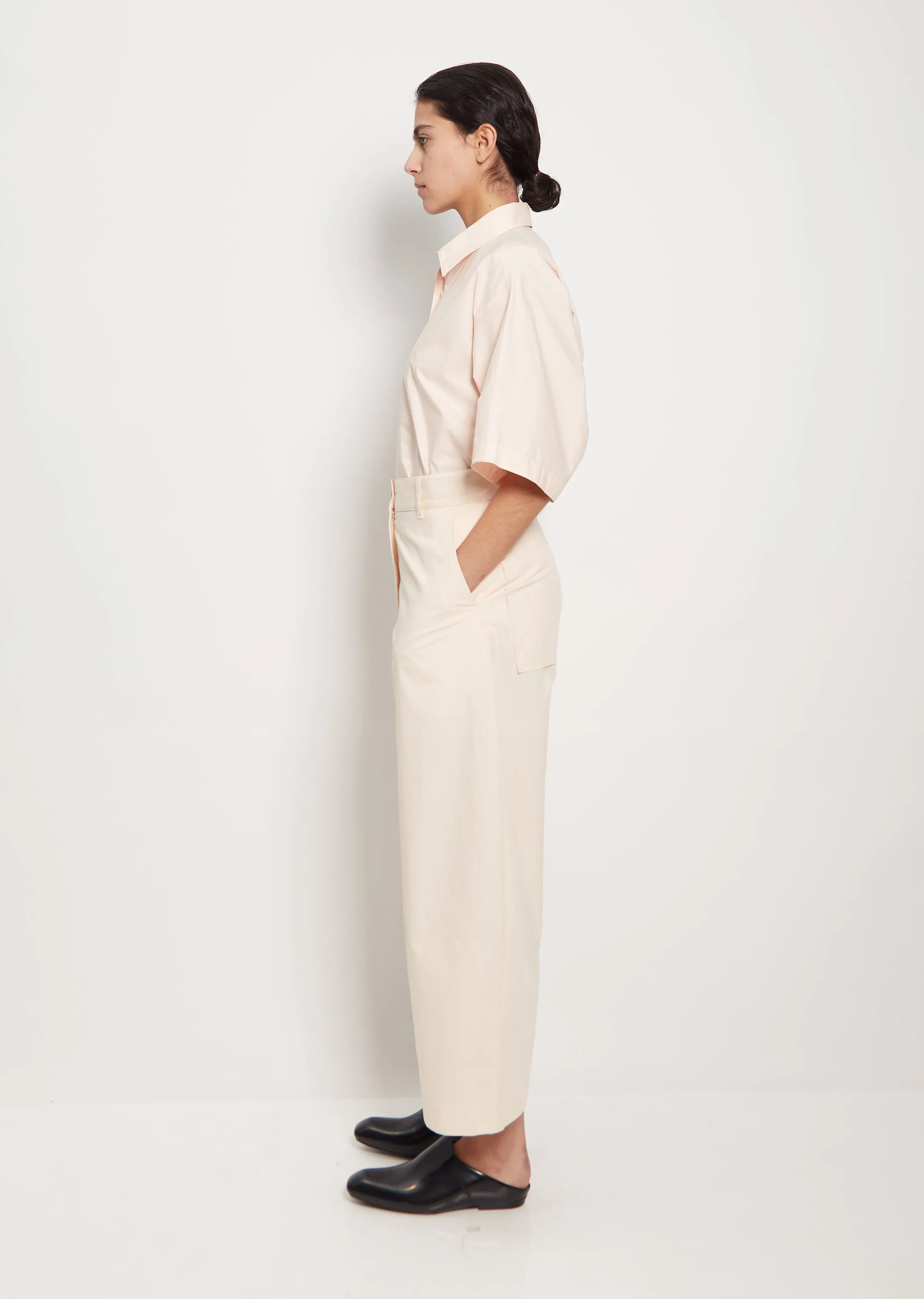 Chalco Crop Cotton Pant — Shell