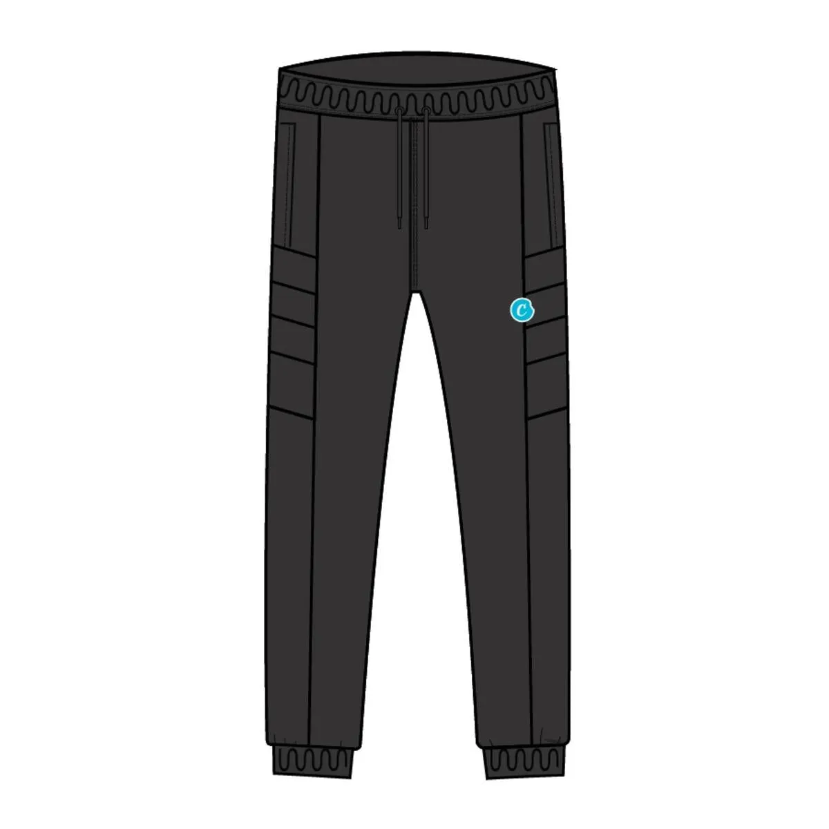 Cookies Infamous Paneled Black Windpant