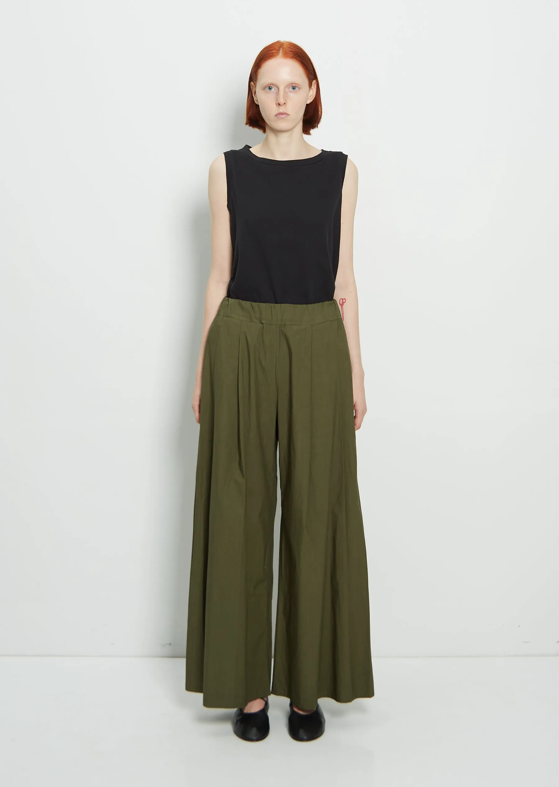 Cotton Dalla Pant — Olive