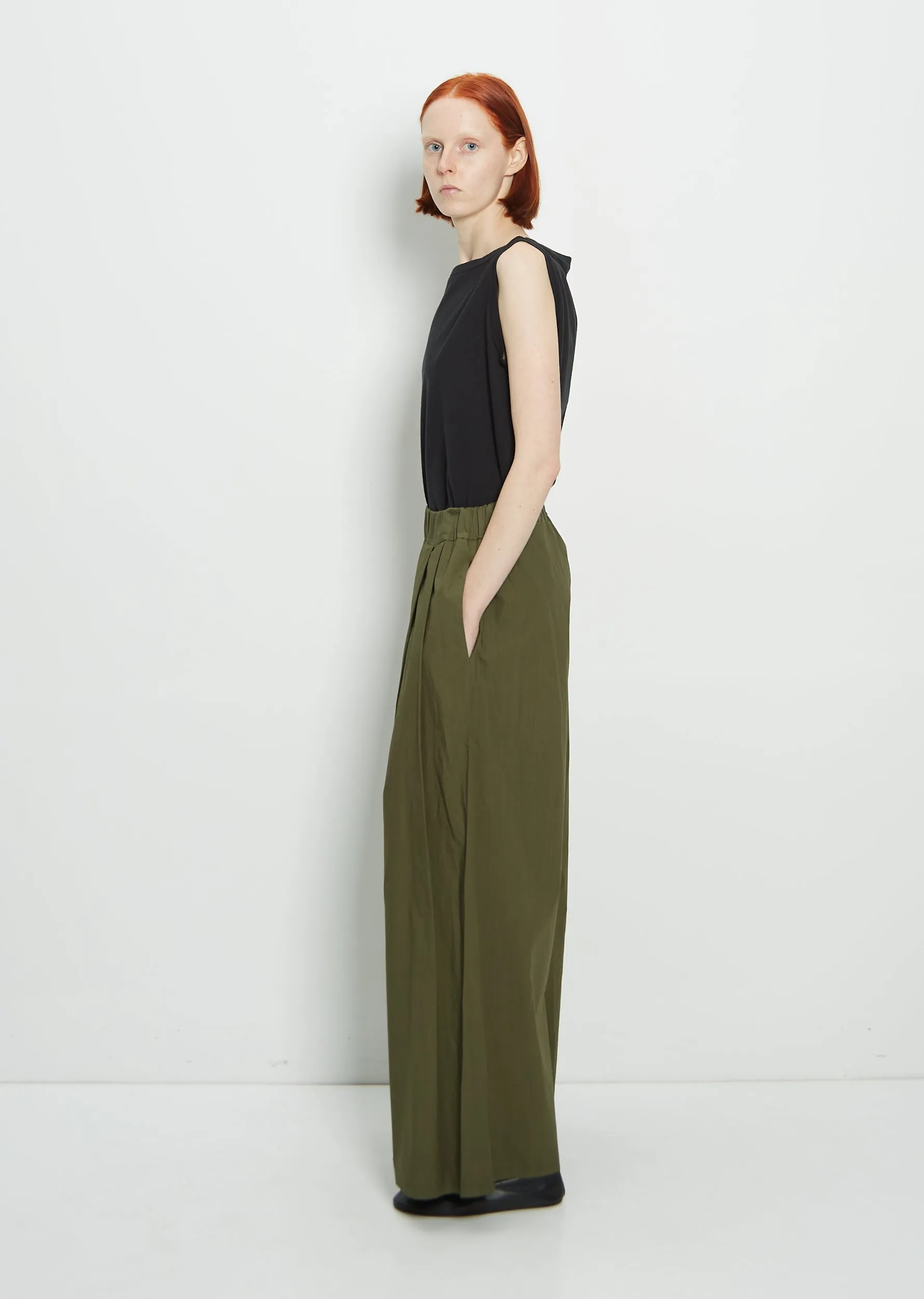 Cotton Dalla Pant — Olive