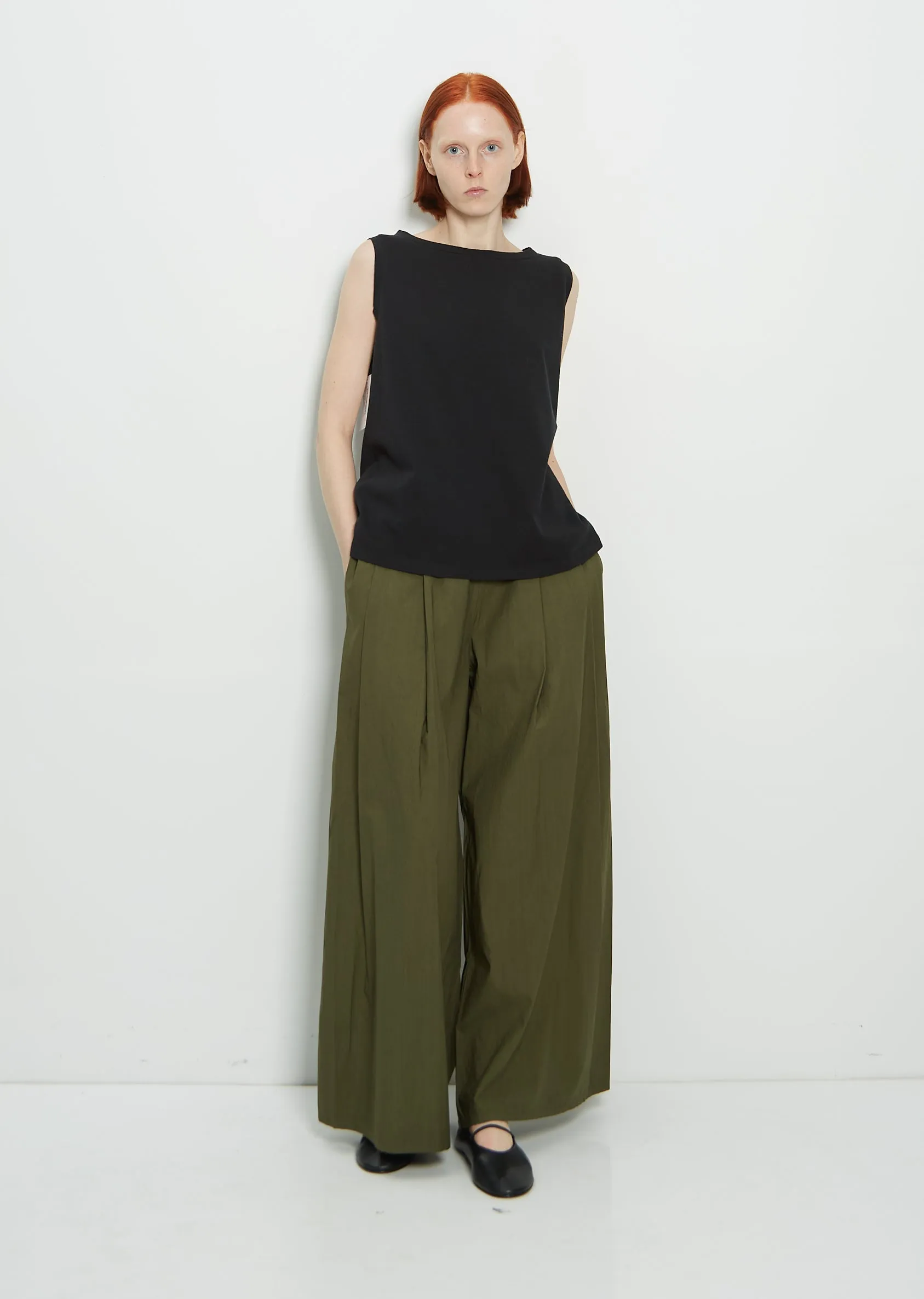 Cotton Dalla Pant — Olive