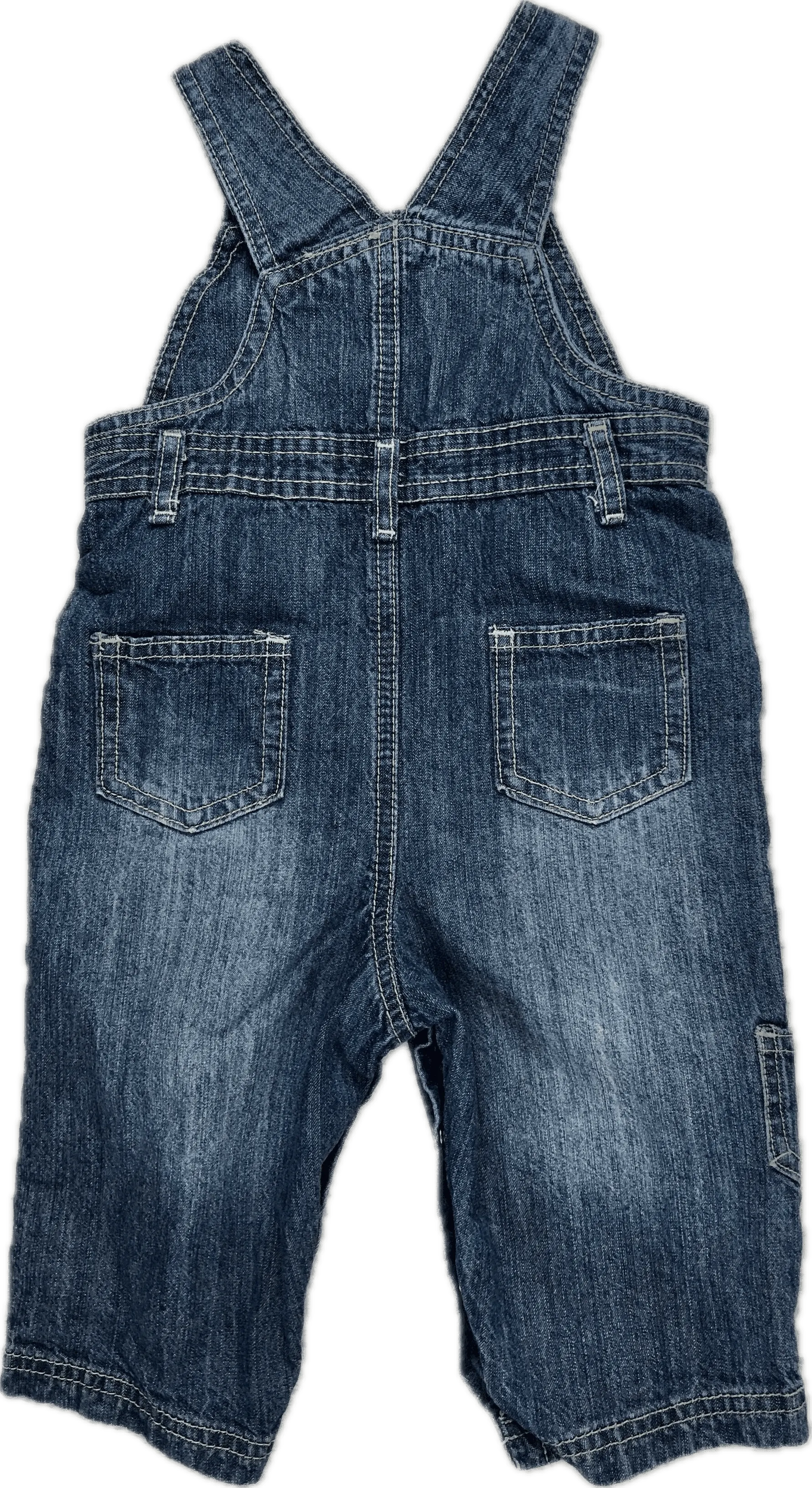 Disney Embroidered 'Tigger' Bib & Brace Denim Overalls - Size 0 or 9M