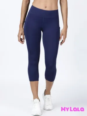 EC2 Pocketed Yoga Softy Capri 24-32 (Navy)