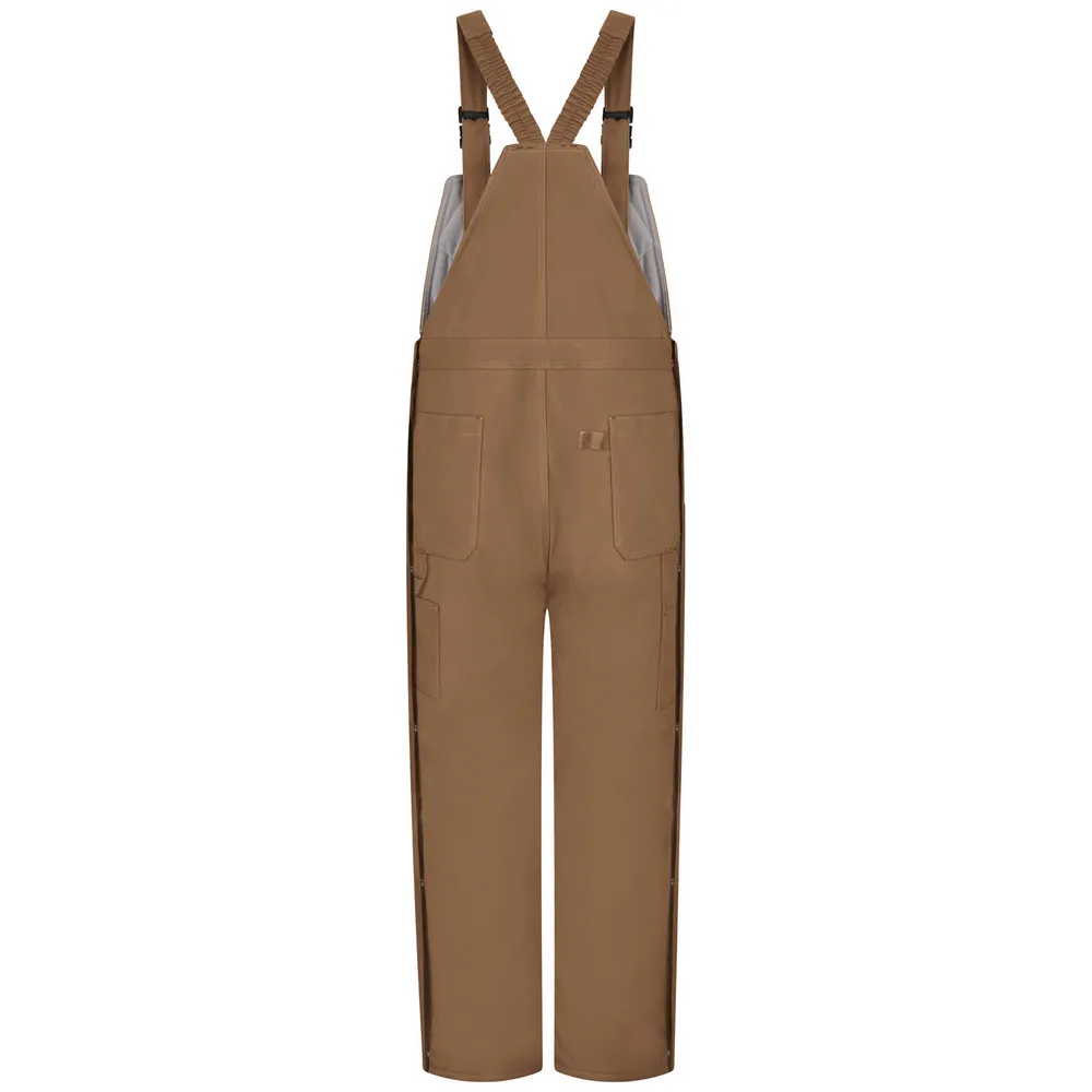 FR HEAVYWEIGHT INSULATED BROWN DUCK BIB OVERALL - BD-Brown Duck | Bulwark BLN4