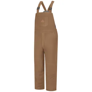 FR HEAVYWEIGHT INSULATED BROWN DUCK BIB OVERALL - BD-Brown Duck | Bulwark BLN4