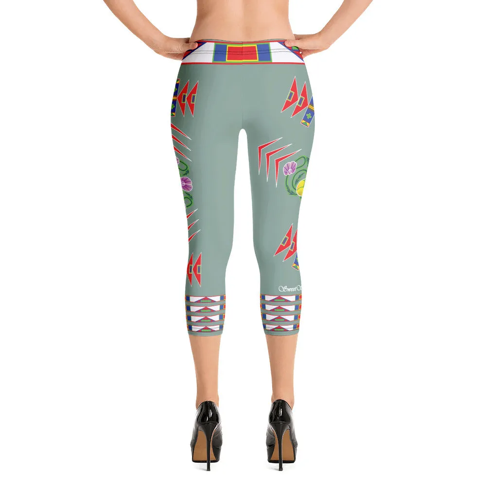 Gratitude Moss Capri Leggings