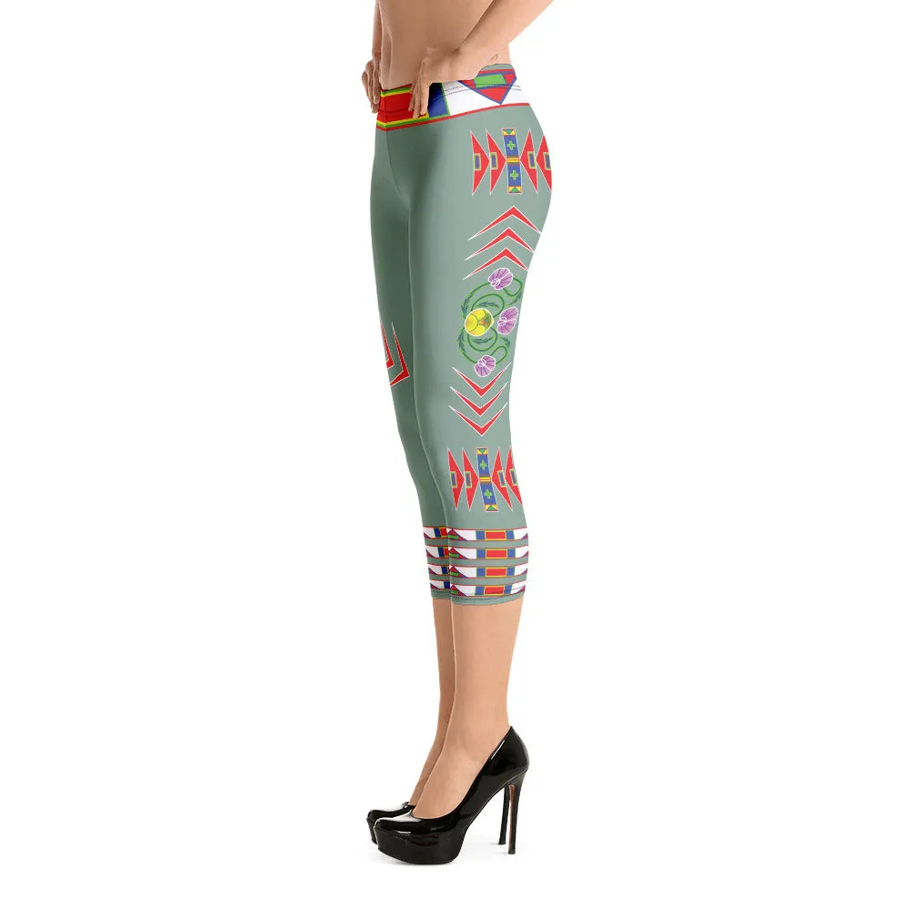 Gratitude Moss Capri Leggings
