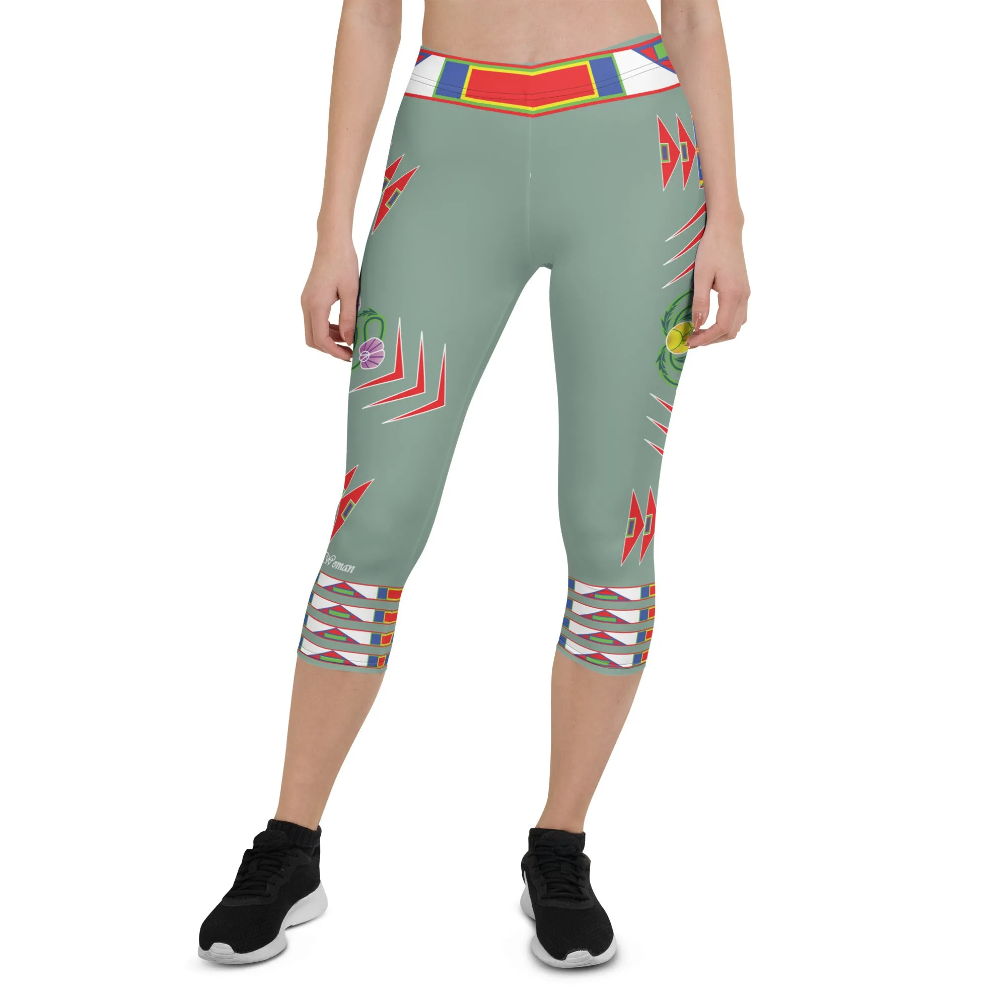 Gratitude Moss Capri Leggings