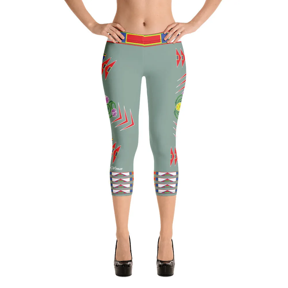 Gratitude Moss Capri Leggings