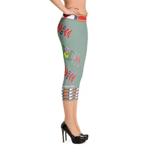 Gratitude Moss Capri Leggings