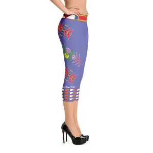 Gratitude Peri Capri Leggings