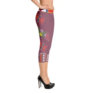 Gratitude Rose Capri Leggings