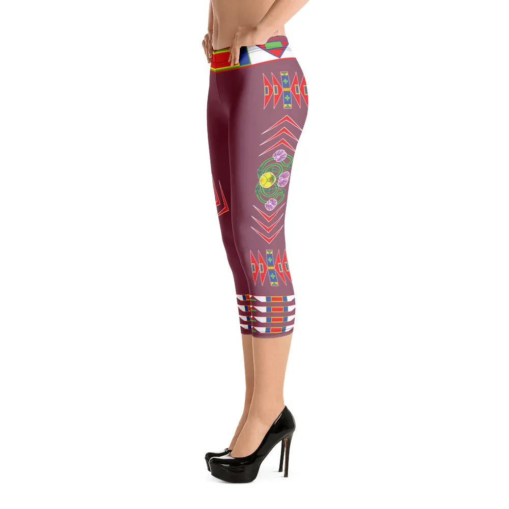 Gratitude Rose Capri Leggings