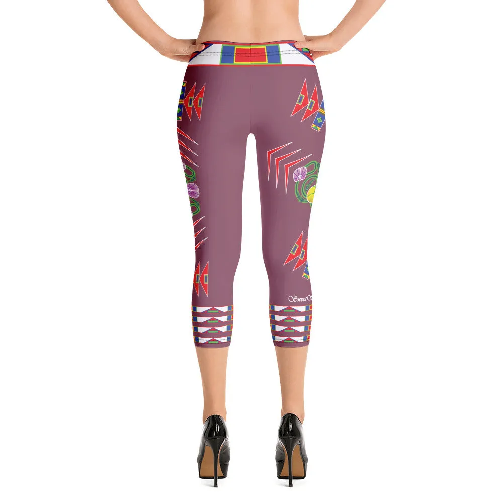 Gratitude Rose Capri Leggings