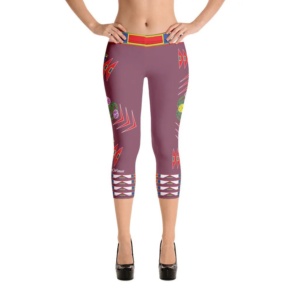 Gratitude Rose Capri Leggings