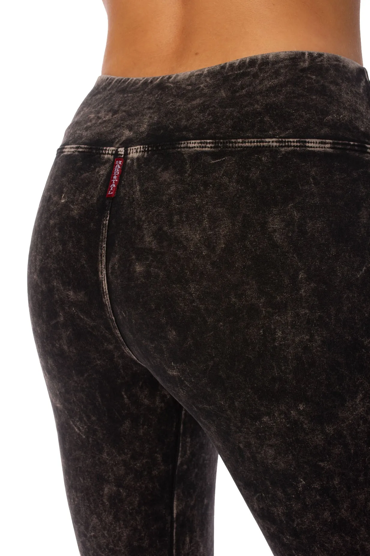 Hard Tail Forever - Flat Waist Capri (W-374, Black Mineral Wash MW6)