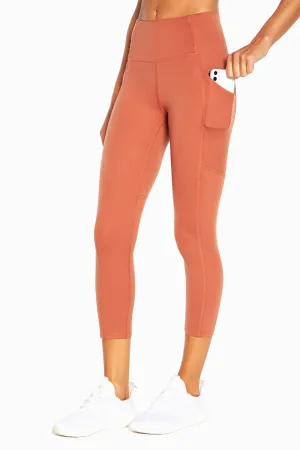 Jenna Side Pocket Mid Calf Capri