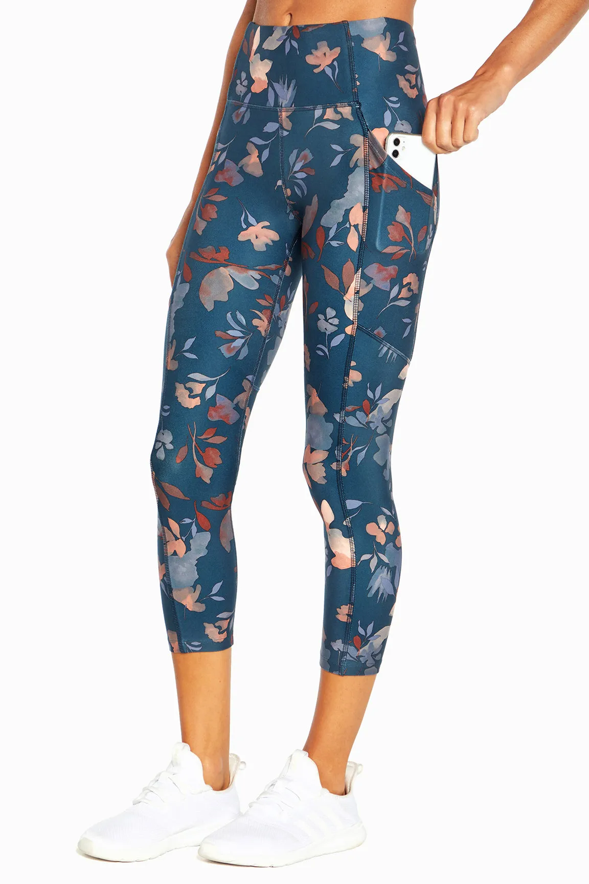 Jenna Side Pocket Mid Calf Capri