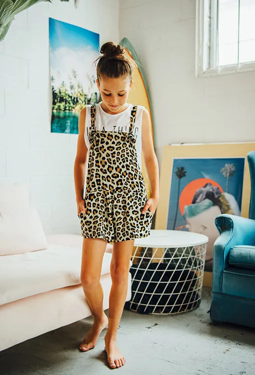 Jordy Overalls - Leopard Print