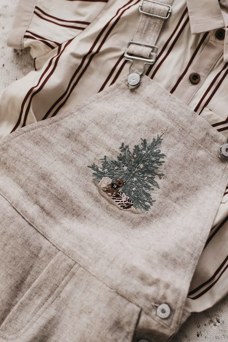Linen Peshal Tree Overalls