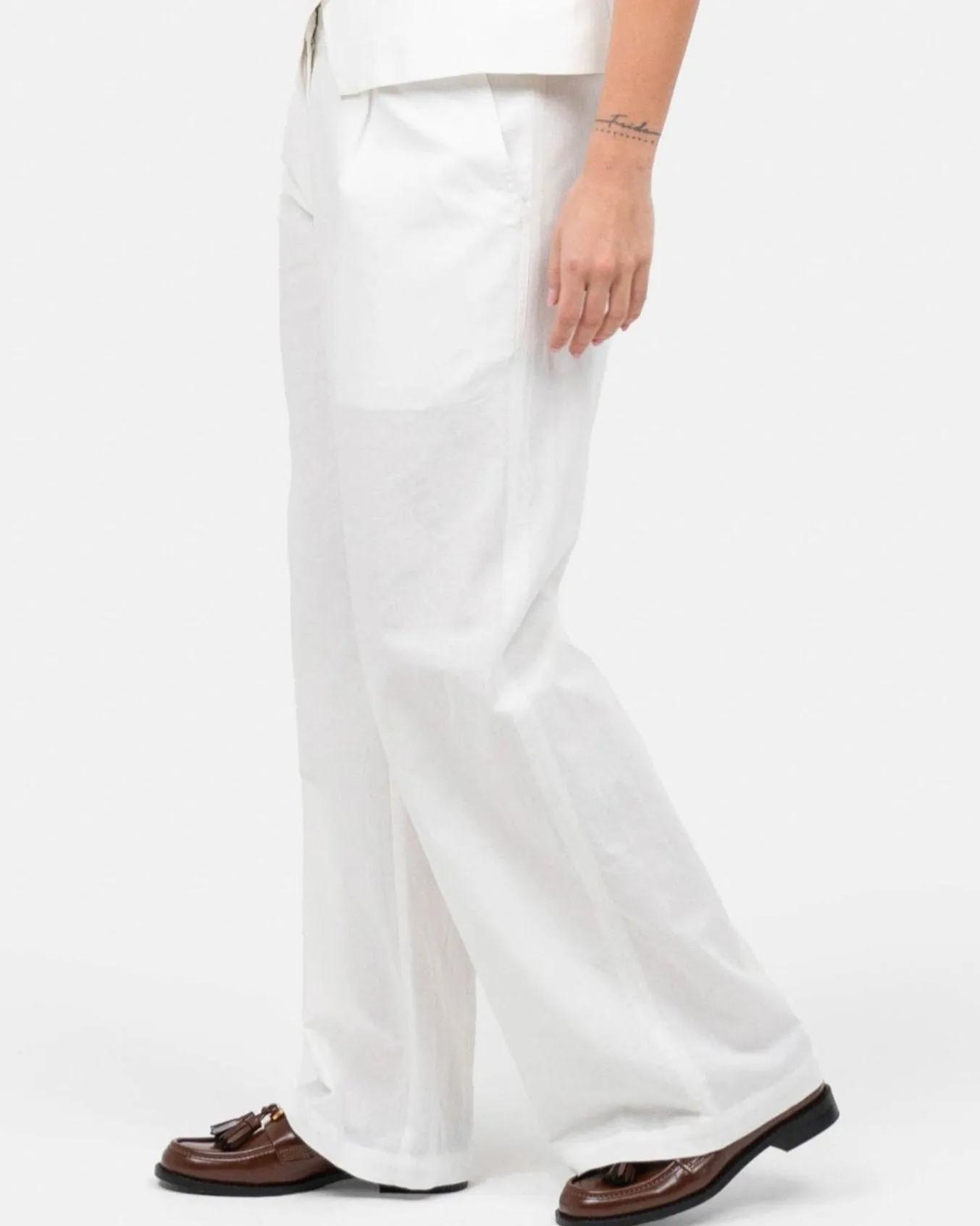 Linen Suit Pants White