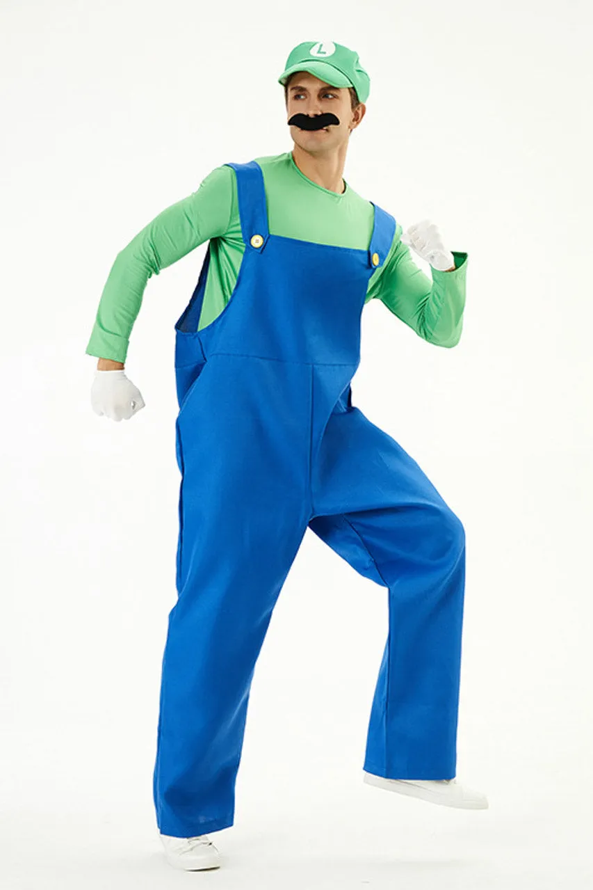 Men's Video Game Plumber Costume