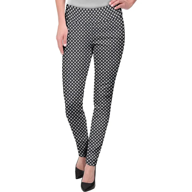 Office Skinny Leggings With Print For Women