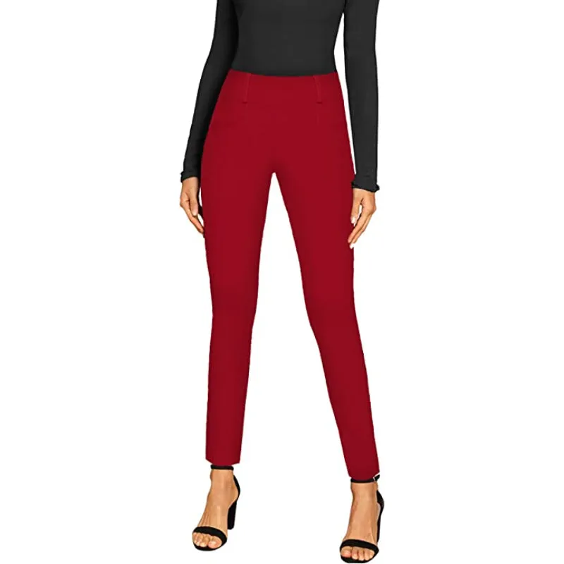 Office Skinny Leggings With Print For Women