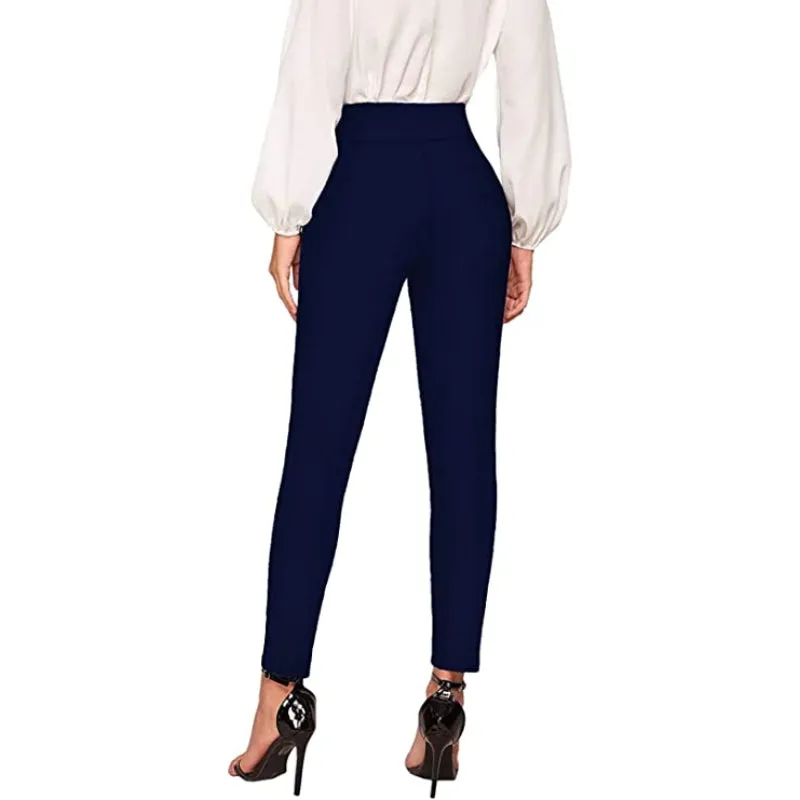 Office Skinny Leggings With Print For Women