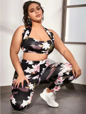 Plus Size Casual Printing  Women Suit