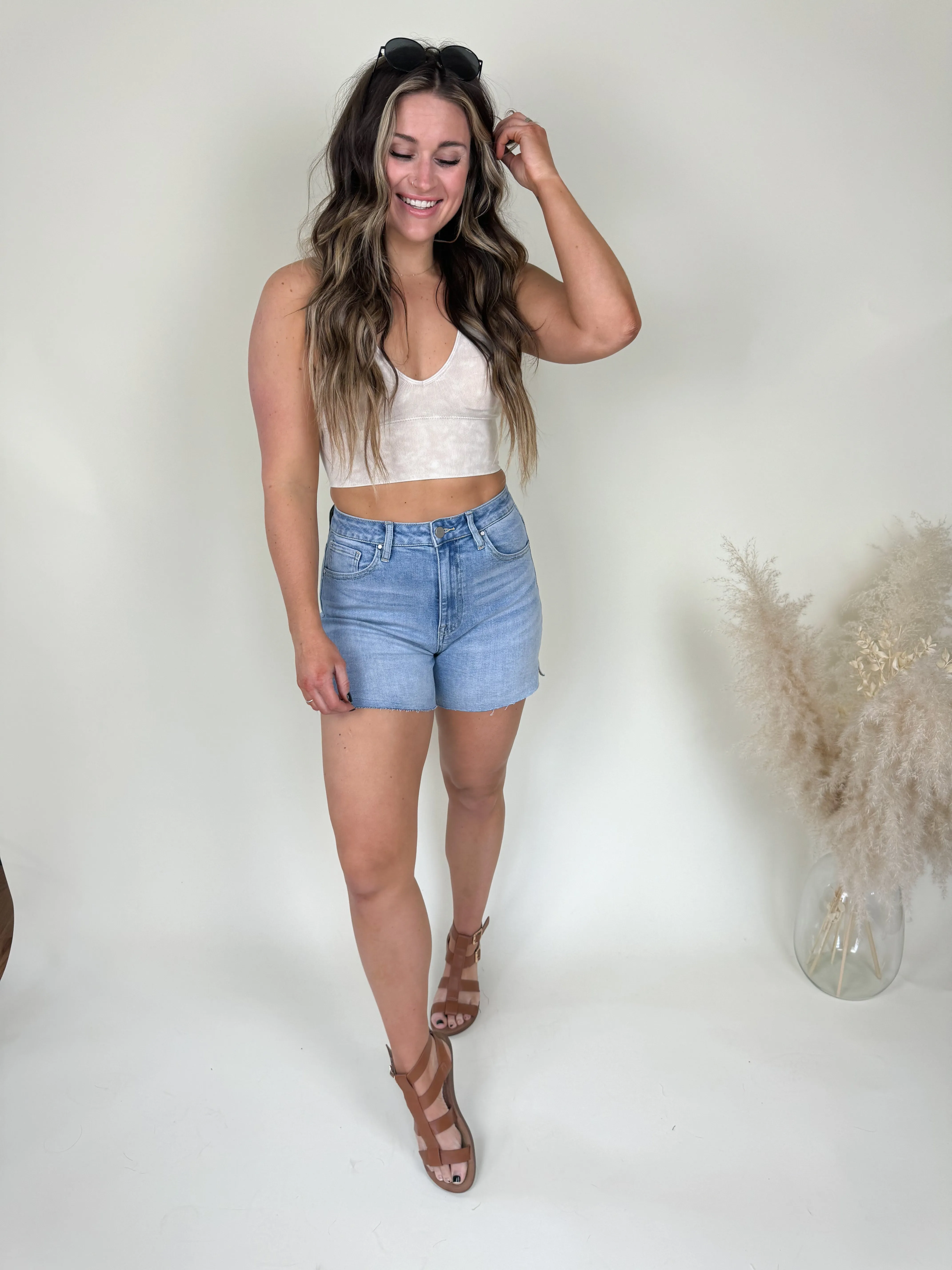 Risen Frayed Hem Shorts FINAL SALE