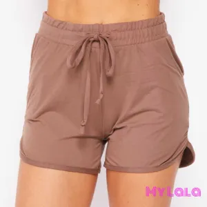 Solid Dolphin Shorts (Mocha)