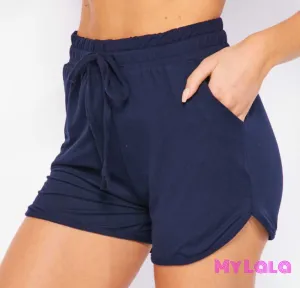 Solid Dolphin Shorts (Navy)