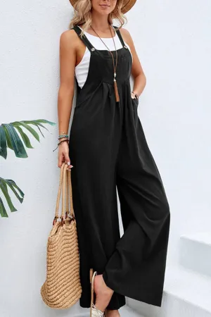 Solid Overalls in Black & Navy