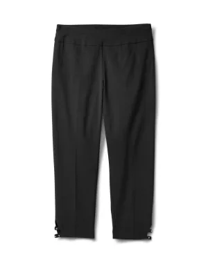 Solid Superstretch Capri Pant with Side Tab Rivets